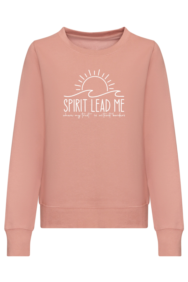 SWOTA Spirit lead me kereszteny noi kornyaku pulover pasztell rozsaszin