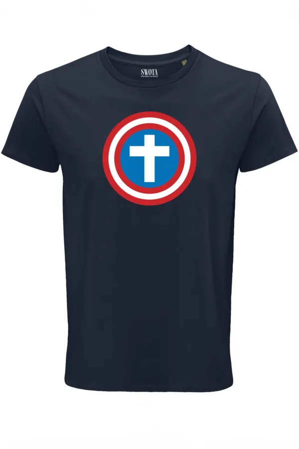 Cross shield férfi póló